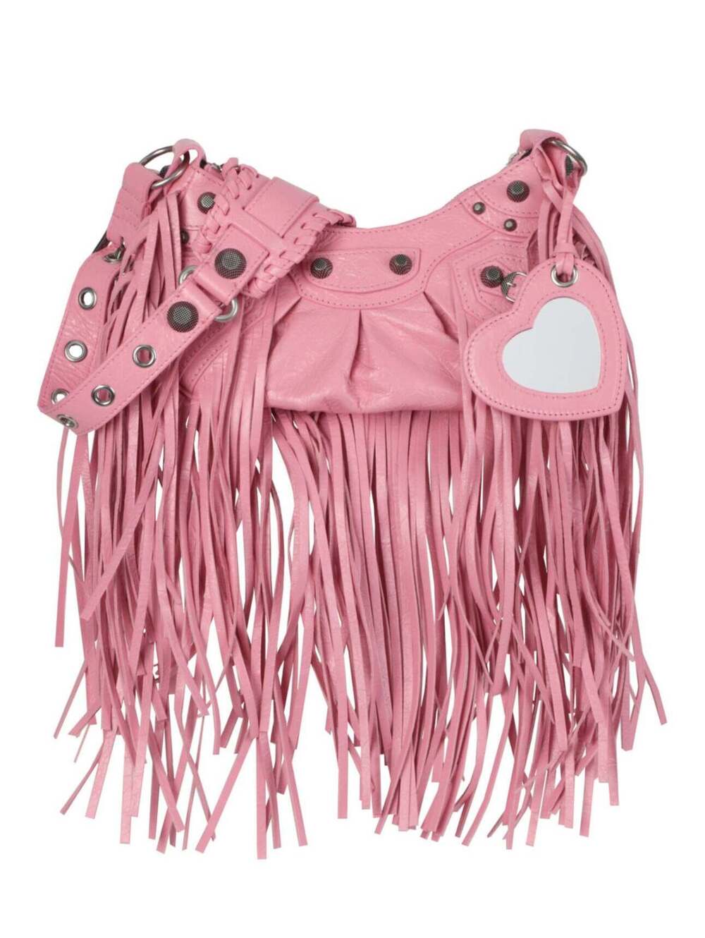 Balenciaga Pink Lambskin Le Cagole XS Shoulder Bag NWT Auth